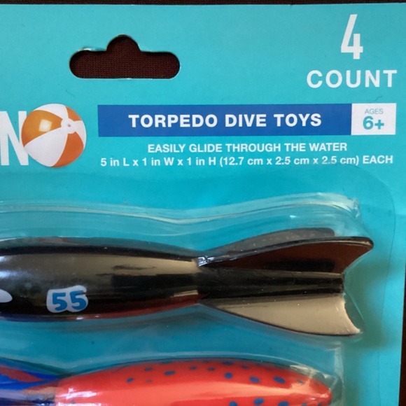 Torpedo Dive Toys Bundle 4 count/pack= 8 total NEW - Picture 8 of 11